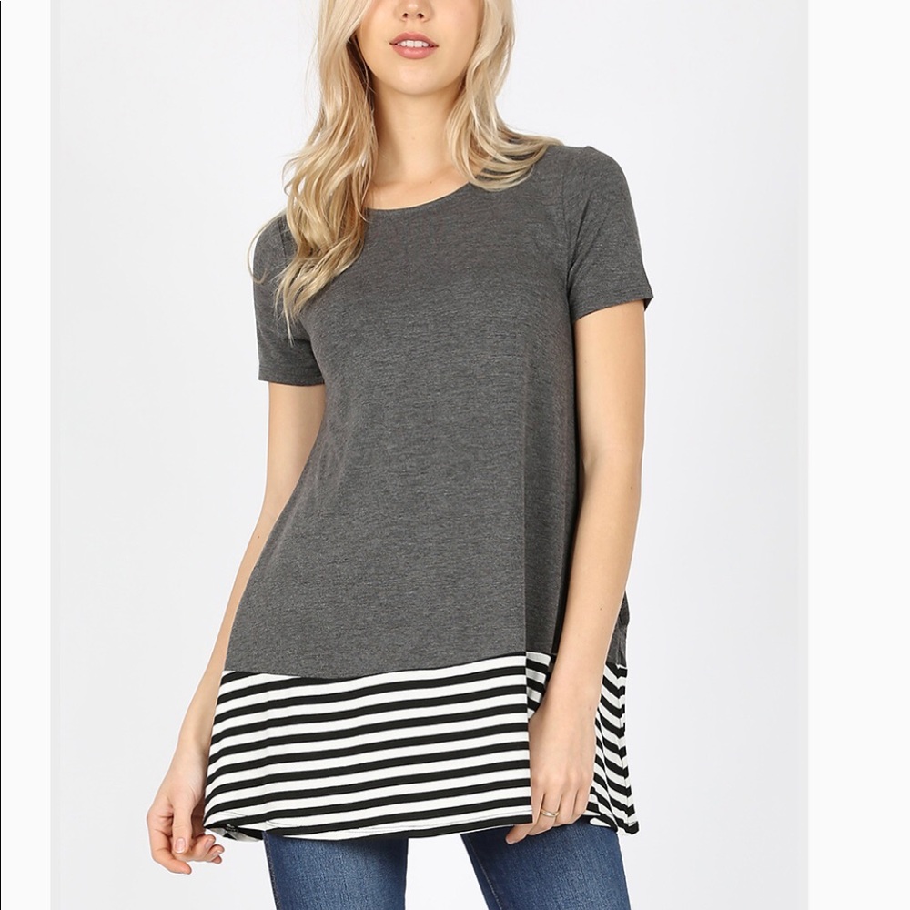 Cute grey short sleeve shirt
